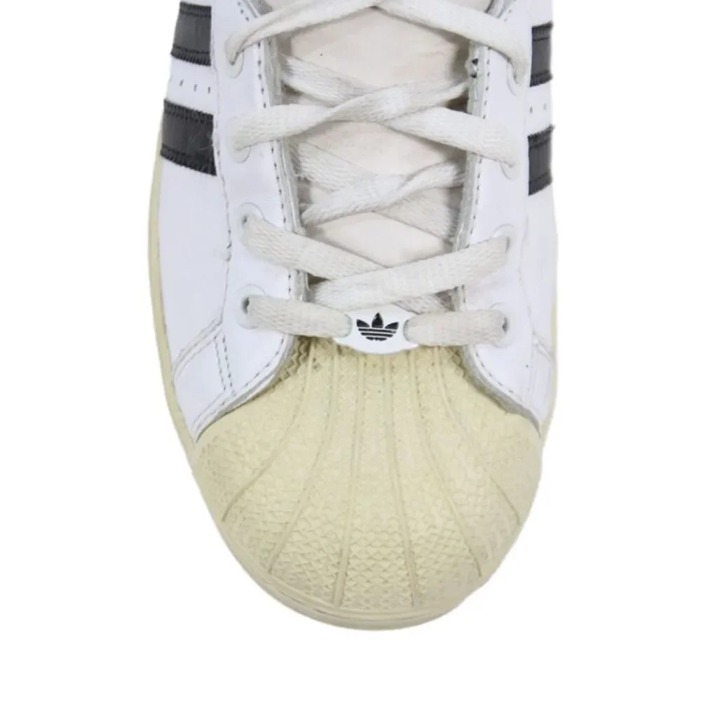 Adidas Mens Leather Jam Master Jay Tribute Sneakers White Black Size 9